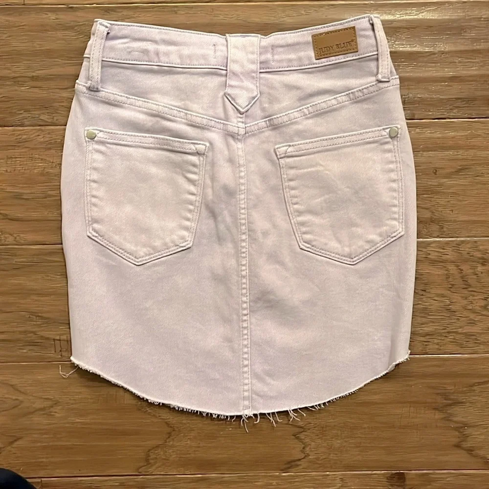 Judy Blue High Waist Garment Dyed Shirttail Hem Skirt Size XS